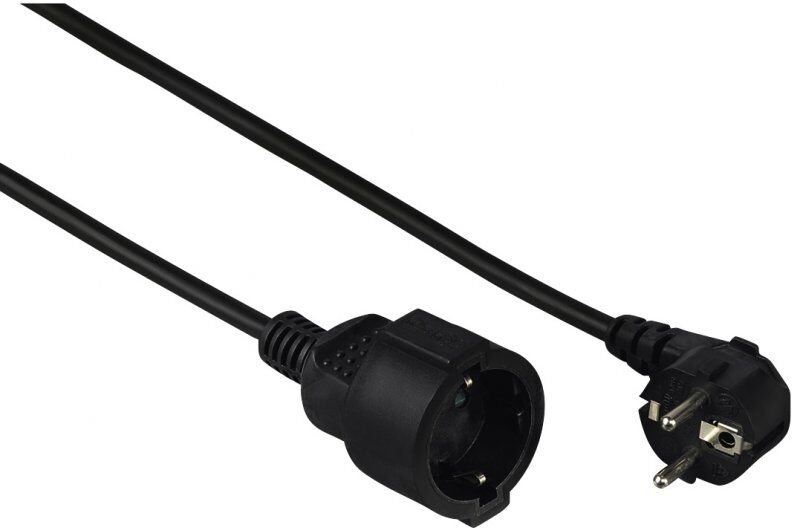 Hama cable de alimentación alargador schuko 10m negro