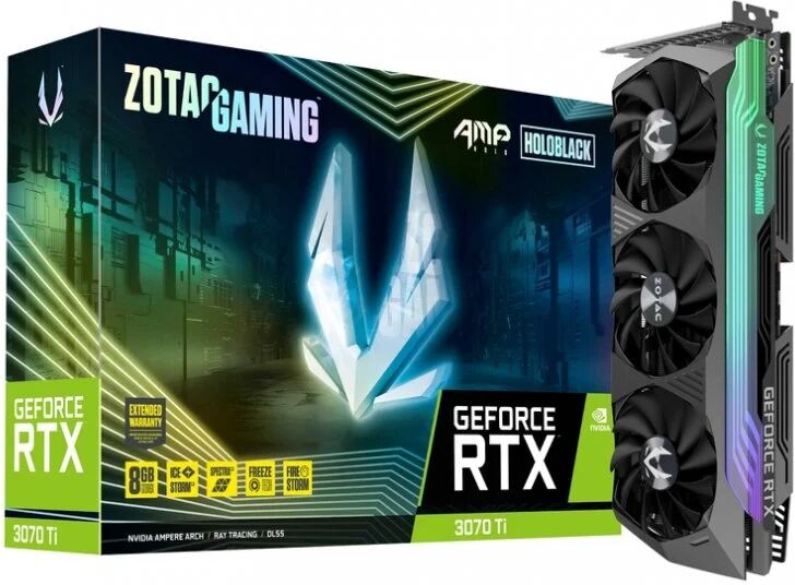 Zotac gaming geforce rtx 3070 ti amp holo 8gb gddr6x