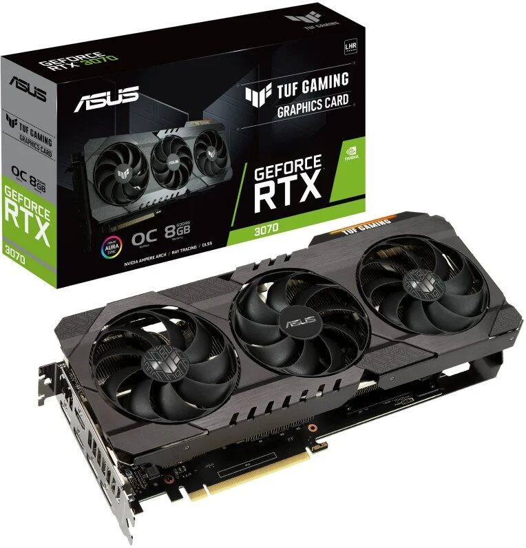 Asus tuf gaming geforce rtx 3070 v2 oc edition lhr 8gb gddr6