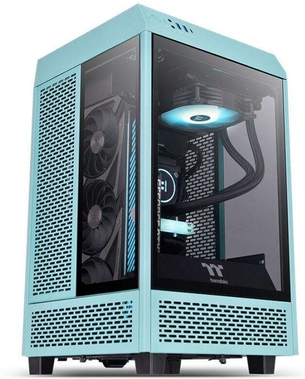 Thermaltake the tower 100 mini usb-c/3.1 turquesa