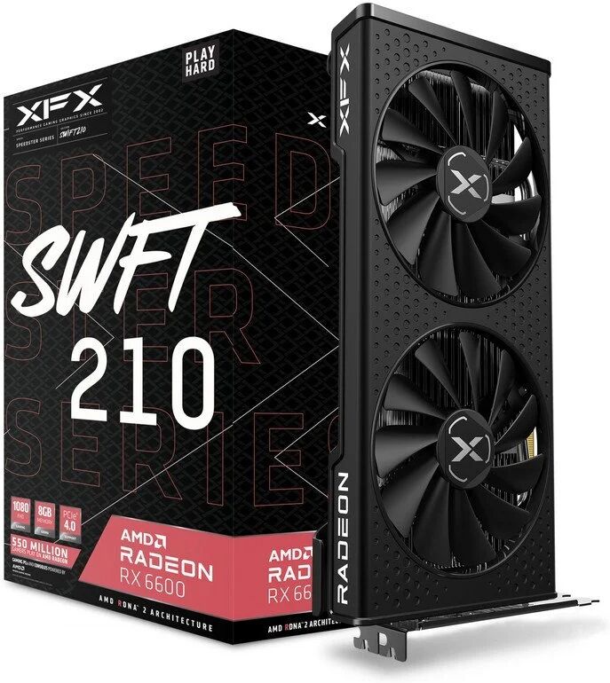 Pine XFX speedster swft 210 amd radeon rx 6600 8gb gddr6