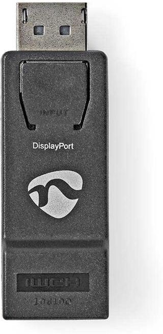 Nedis Adaptador Displayport Macho Para Hdmi Macho Preto