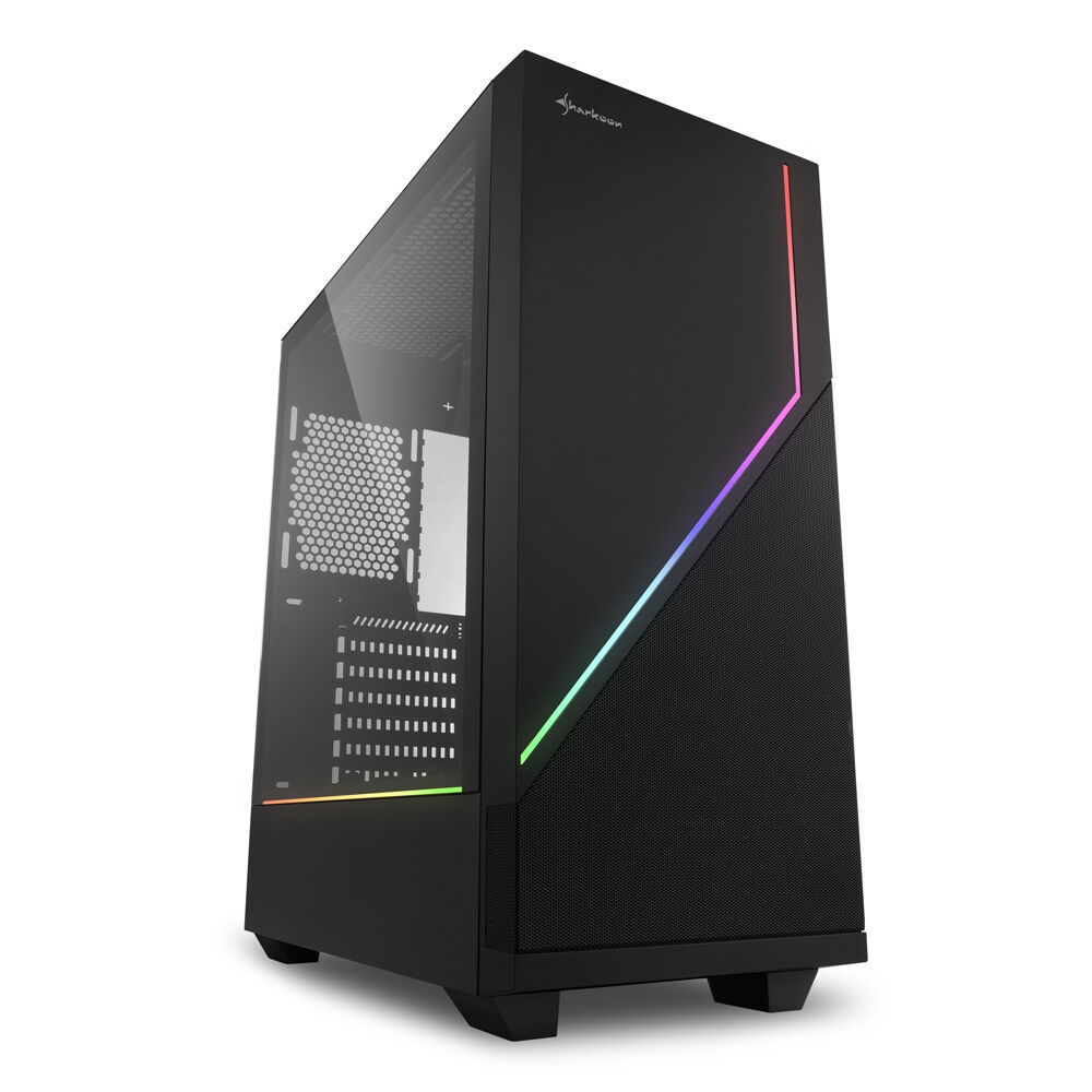 Sharkoon Caixa Atx Rgb Flow (preto) - Sharkoon