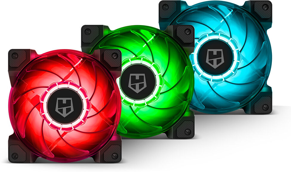 Nox Ventoinha 120mm Hummer H-sync Rgb (triple Pack) - Nox