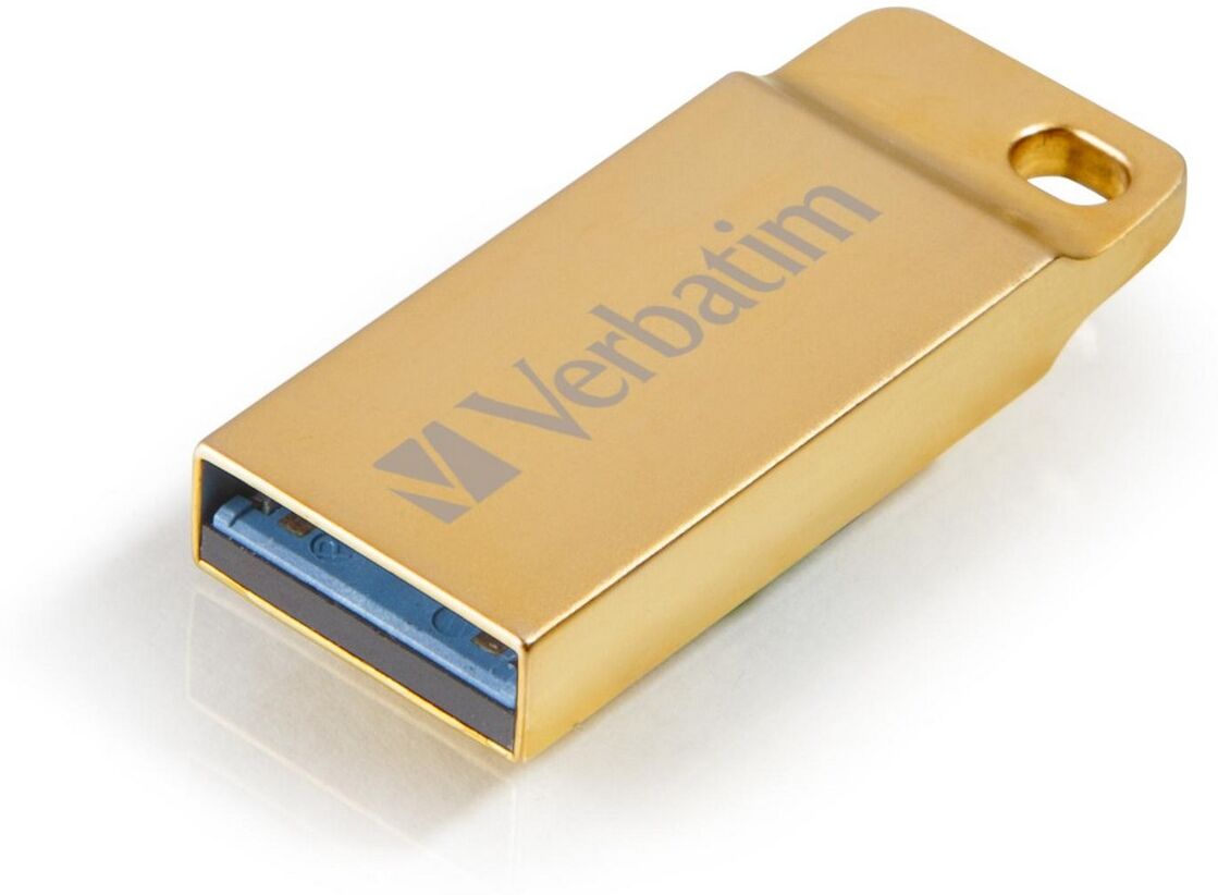 Verbatim Pen Drive Metal Executive 16 Gb Usb Type-a 3.2 Gen 1 (3.1 Gen 1) Dourado - Verbatim