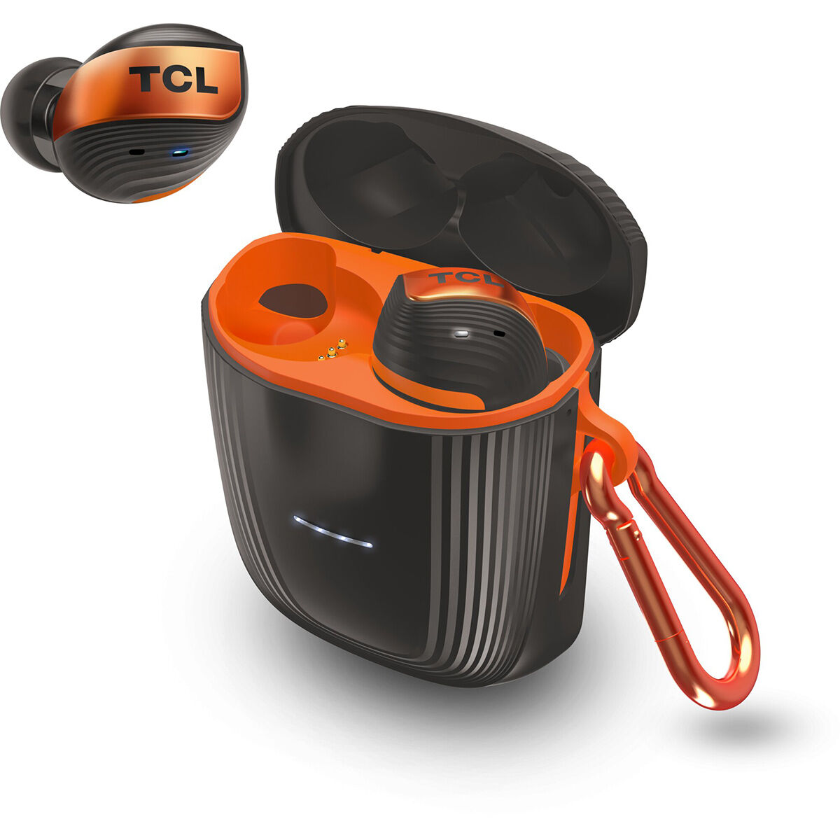 Tcl Earbuds Actv500tws True Wireless Copper Bluetooth (preto/laranja) - Tcl