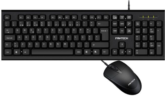 Fantech Pack Rato E Teclado Pt Fashion Office 1903 (preto) - Fantech