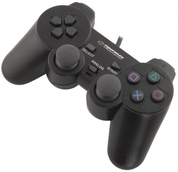 Esperanza Comando Gamepad C/ Vibração Para Ps2/ps3/pc - Esperanza