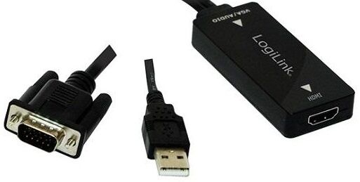 Logilink Conversor Vga Para Hdmi C/ Alimentação Usb - Logilink