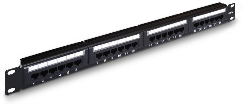 Nanocable Patch Panel Cat.5e Utp 24 Portas P/ Rack19 (preto) - Nanocable