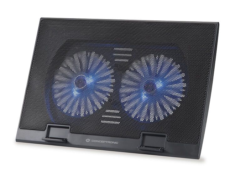 Conceptronic Base Notebook Cooling Pad, Fits Up To 15.6\\", 2 Fans - Thana 02b - Conceptronic