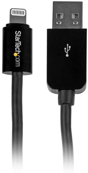 Startech Cabo Para Telemóvel Usb A Macho - Apple Lightning Macho (3 Mts) Preto - Startech