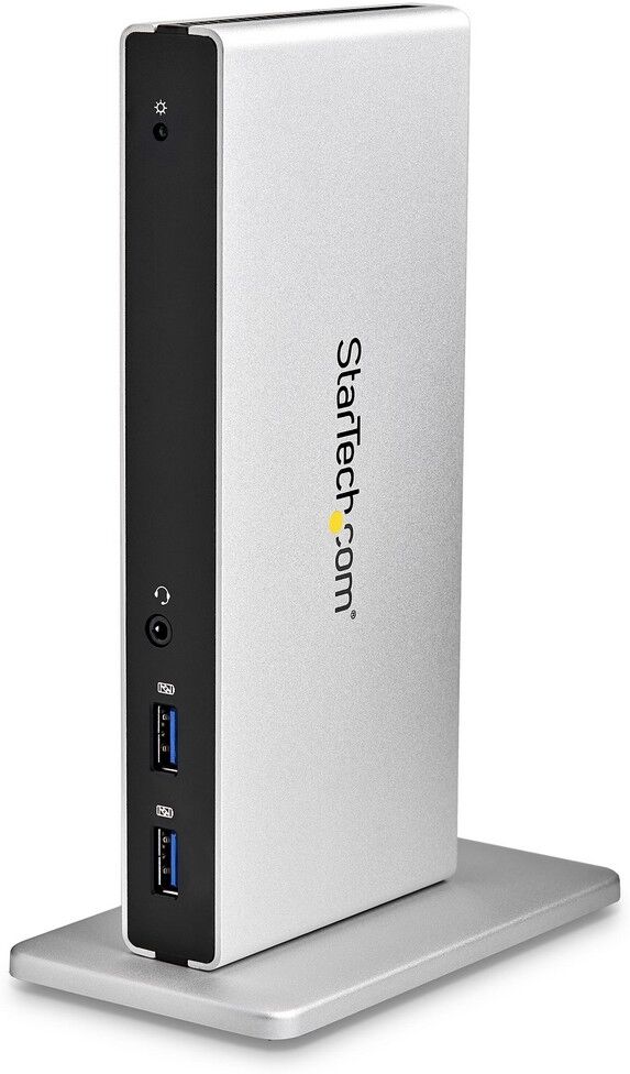 Startech Duplicador De Portas Usb Usb3sdockdd 3.0 (3.1 Gen 1) Preto/prateado - Startech