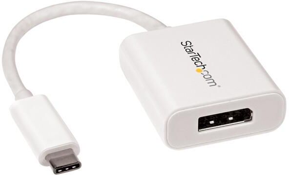 Startech Adaptador Gráfico Usb C Macho - Displayport Fêmea Fullhd Cdp2dpw Branco - Startech