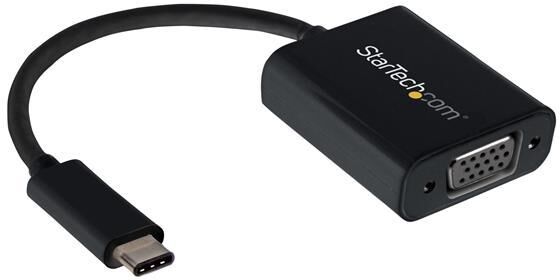 Startech Adaptador Gráfico Usb C Macho - Vga Fêmea Fullhd Cdp2vga Preto - Startech