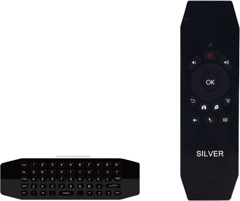 Silver Comando / Teclado Air Mouse 2 Em 1 S/ Fios Multimédia (ip-cam21) - Silver