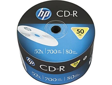 HP CD+R 80Min 700MB 52x Bulk (50 unidades)