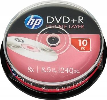 HP DVD+R 240Min 8,5GB DRE00060-3 (10 unidades)