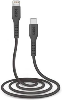 Sbs Cabo TECABLELIGTC1K (Lightning - USB-C - 1 m - Preto)