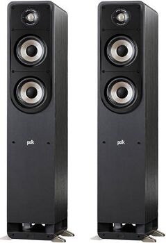 Polk Colunas de Chão S50EBK Preto (150 W - 33-40000 Hz - 8 Ohms)