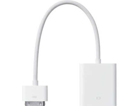 Apple Adaptador MC552ZM/B (iPad - 30 - pin - VGA - 1 Porta - Branco)