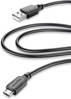 Cellular Line Cabo Dados CL USB-A Micro-USB 2m Preto