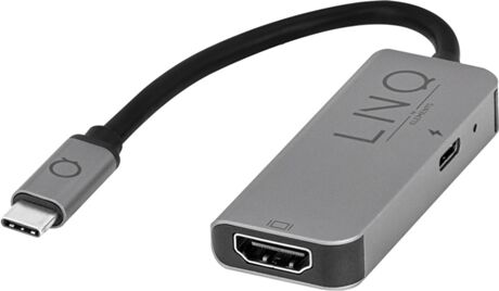 Linq Hub LQ47999 (USB-C - 2 Portas - Cinzento)