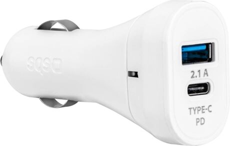 Sbs Carregador auto 18W (USB - USB-C)