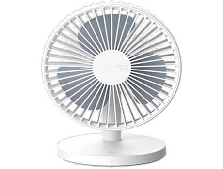 Qushini Ventoinha Desk Fan em Branco