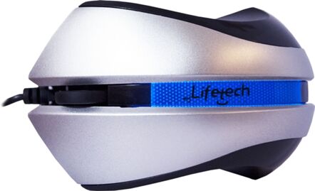 Lifetech Rato LED (Cabo USB - Casual - 1200dpi - Prateado)