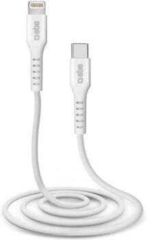 Sbs Cabo TECABLELIGTC1W (Lightning - USB-C - 1 m - Branco)