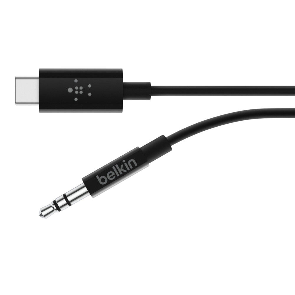 Belkin RockStar 3,5-mm-Klinken-Audio-Kabel mit USB-C-Stecker, 0,9m