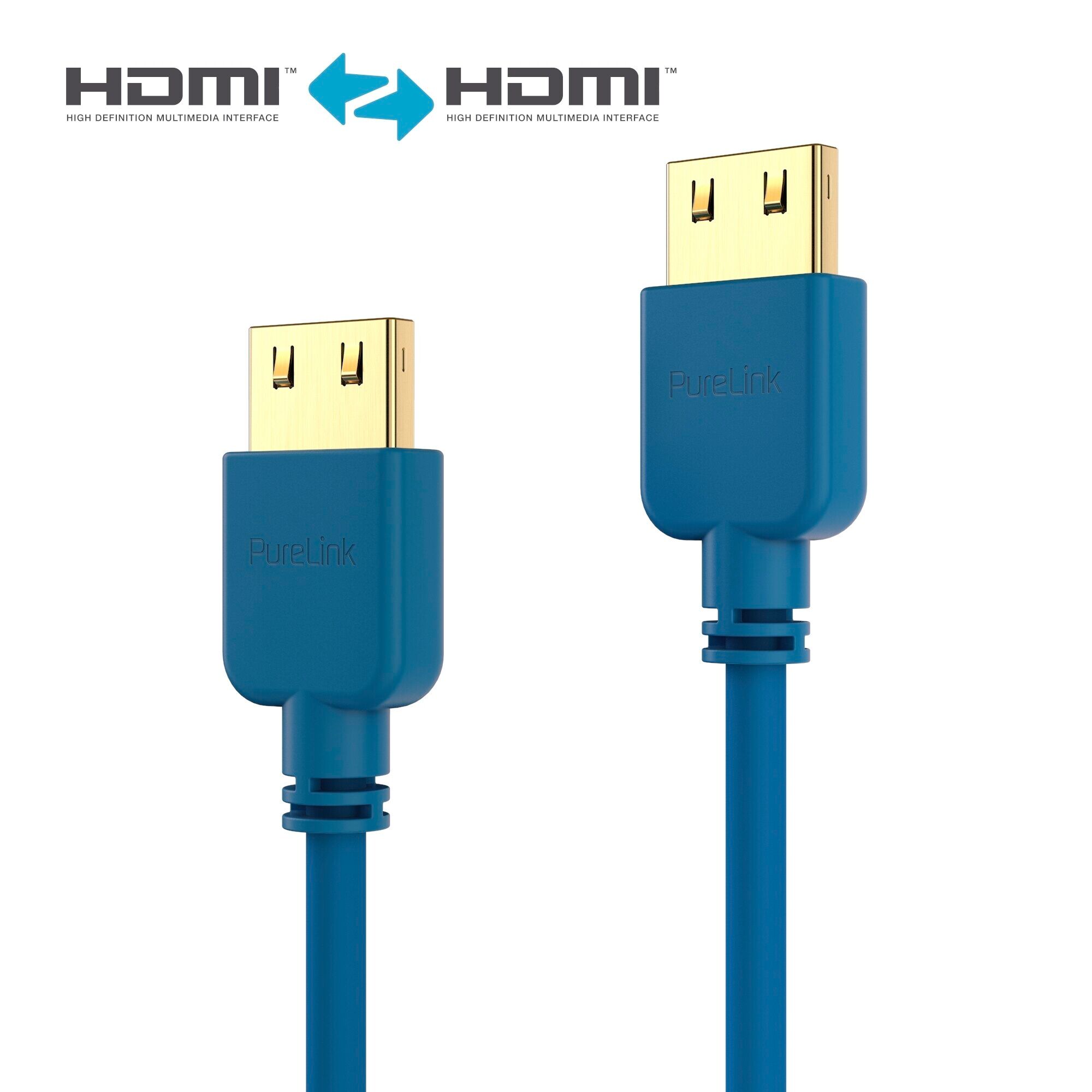 Purelink PI0502-020 HDMI Kabel SuperThin 2m blau