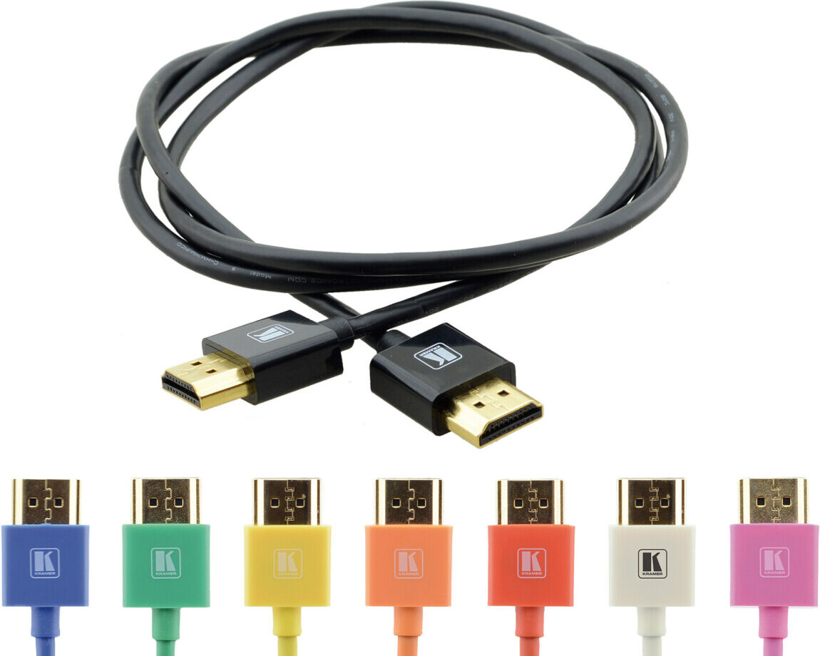 Kramer High-Speed HDMI-Kabel mit Ethernet, 90 cm schwarz