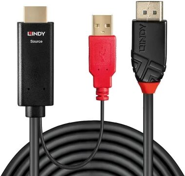 Lindy 41428 Aktives Video-Adapterkabel, 5.0m