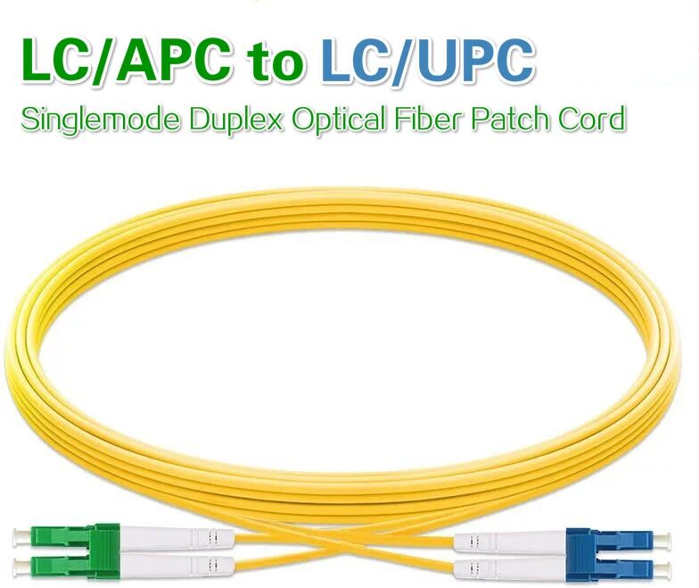 5PCS/lot LC/APC to LC/UPC Singlemode Duplex Optical Fiber Patch Cord Cable,3.0mm,9/125 1m 2m 3m 5m 10m 15m