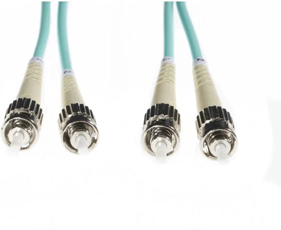 Unbranded Aqua St-St Om3 Multimode Fibre Optic Cable