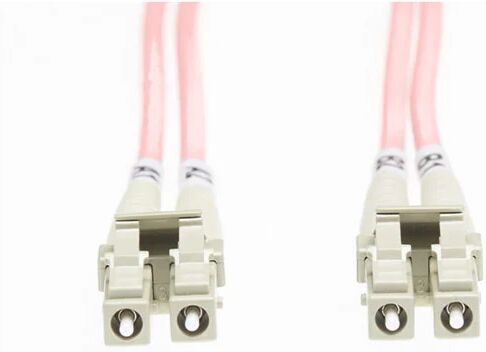 Unbranded 3M Om1 Multimode Fibre Optic Cable Salmon Pink