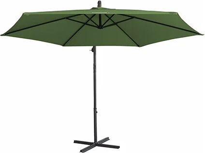 Milano Decor 3M Outdoor Umbrella Cantilever With Protective Cover Shade Green