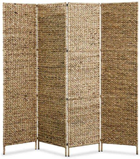 Unbranded 4 Panel Room Divider 160 X 160 Cm Water Hyacinth