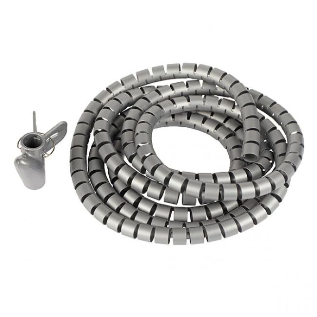 Unbranded Easy Wrap Cable Spiral 2.5m Grey