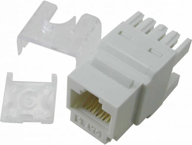 Unbranded Cat 5E Rj45 Keystone Jack 10 Pack