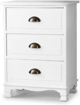 Artiss Vintage Bedside Table Chest Storage Cabinet Nightstand