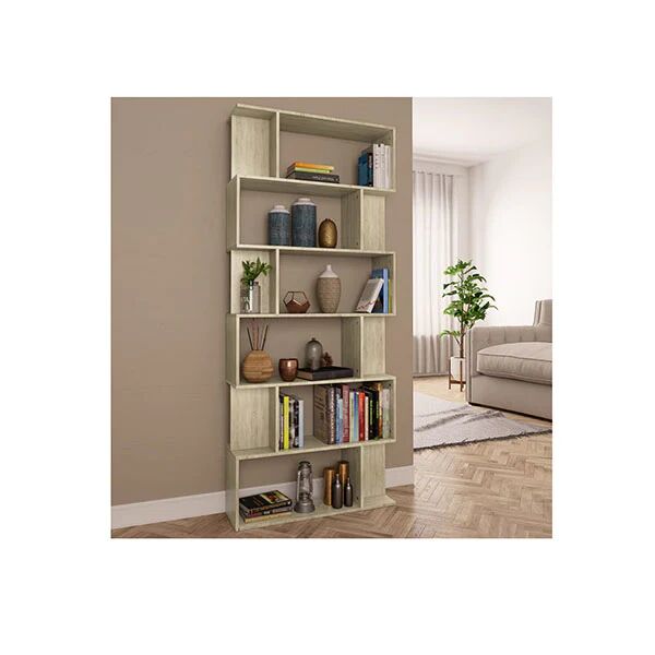 Unbranded Book Cabinet And Room Divider Sonoma Oak Chipboard