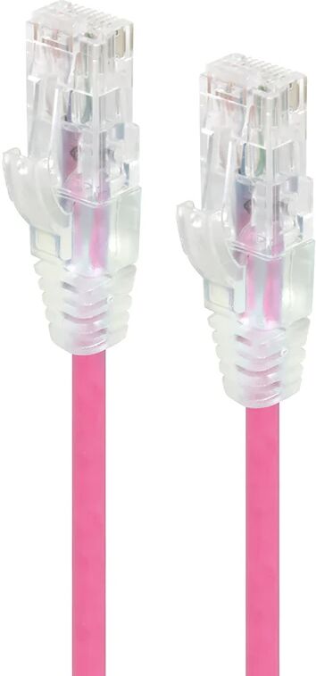 Alogic 030M Pink Ultra Slim Cat6 Network Cable Utp 28Awg Series Alpha