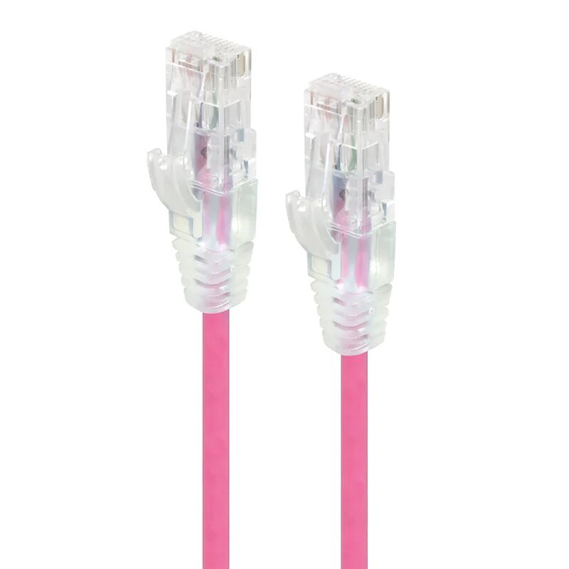 Alogic 1M Pink Ultra Slim Cat6 Network Cable Utp 28Awg Series Alpha