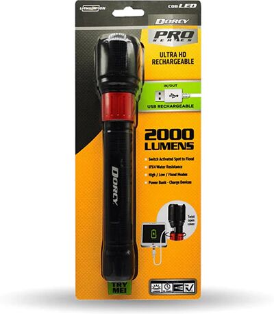 Dorcy 2000 Lumens Flashlight