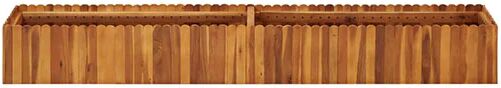 Unbranded Garden Planter 200 X 30 X 25 Cm Solid Acacia Wood