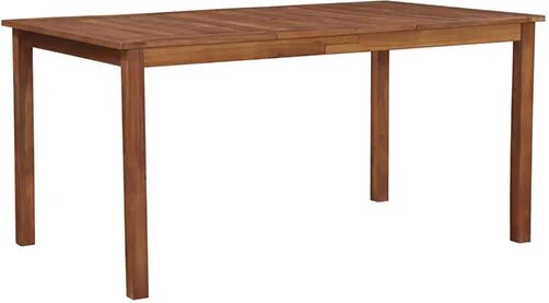 Unbranded Garden Table 150 X 90 X 74 Cm Solid Acacia Wood