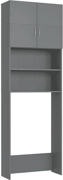 Unbranded Grey Chipboard Washing Machine Cabinet